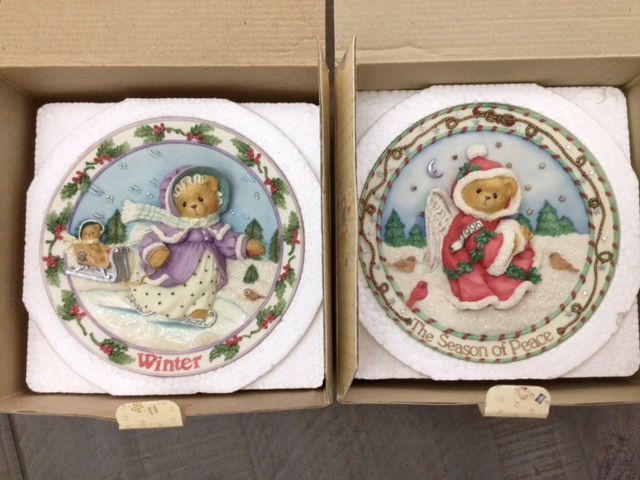 2 - 6” Cherished Teddies Plates