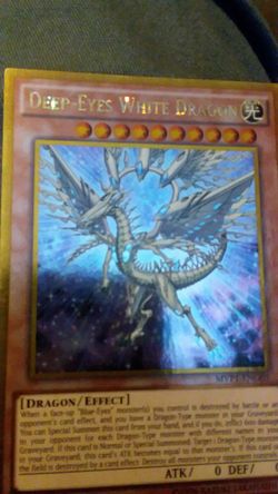 Yu-gi-yoh:Deep Eyes White Dragon shiny