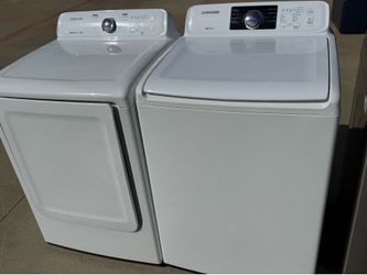 Samsung washer and Samsung dryer electric large load capacity in excellent working condition extra for delivery same day delivery and installation ava