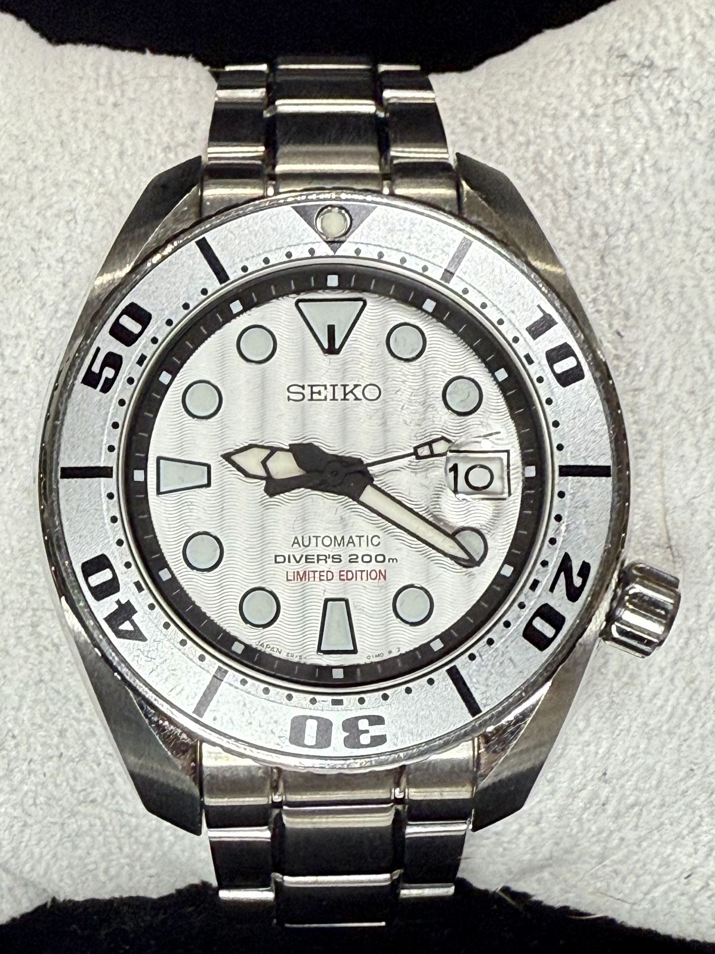 Seiko Sumo Date Silver Dial Automatic Mens Classic Watch *Limited Edition*. Reloj