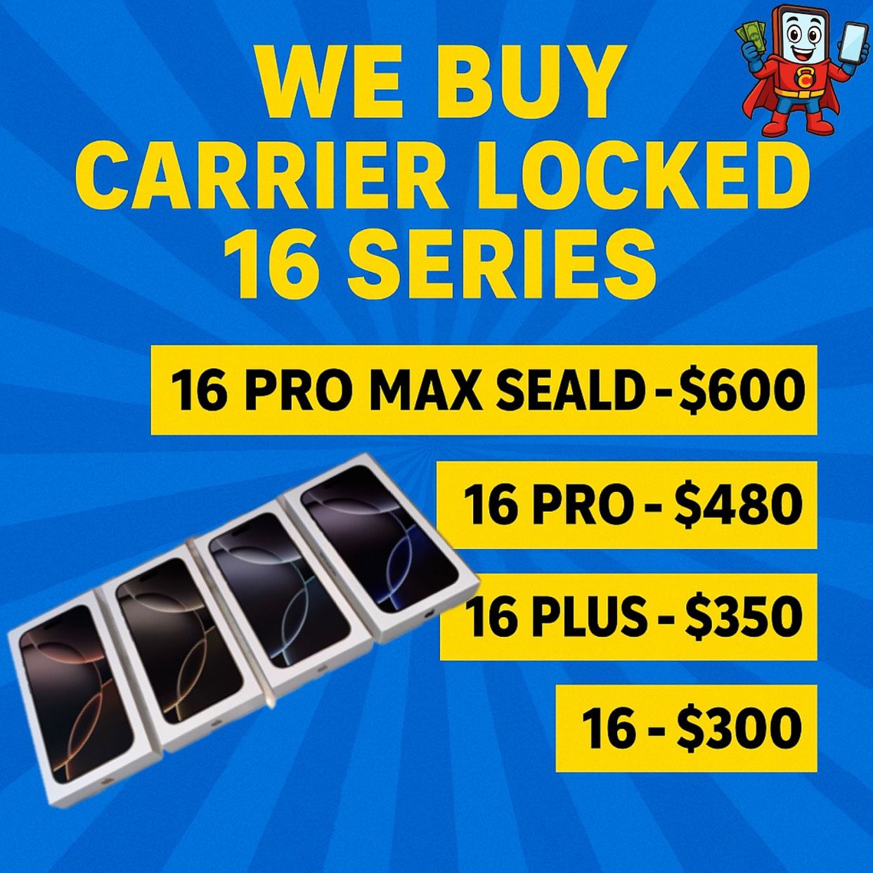We’re Buying iPhone 16 Models – Get Paid Today!