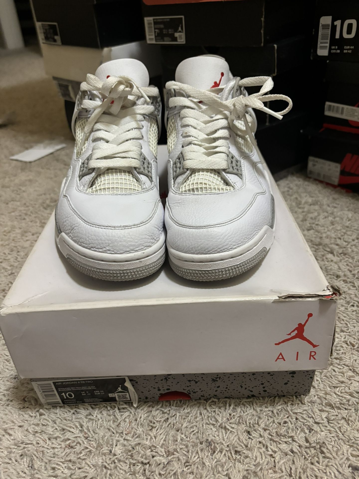 Jordan Retro 4 White Oreo 
