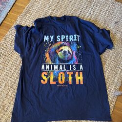 Men’s Super Cute SLOTH TSHIRT XL