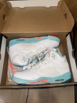 Jordan 5 light aqua Sz 4Y