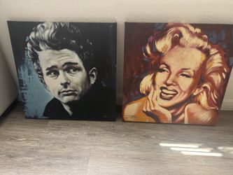 Marilyn Monroe & James Dean Artwork