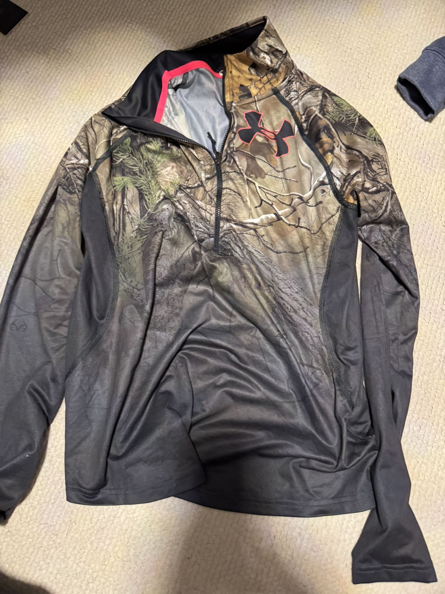 Under Armour Ua Tech Camo Fade 1/4 Zip Long Sleeve Shirt Pullover Medium