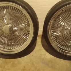 24INCH WIRE/SPOKE WHEELS.     $3500 