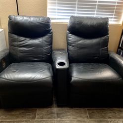 Black Leather Recliners