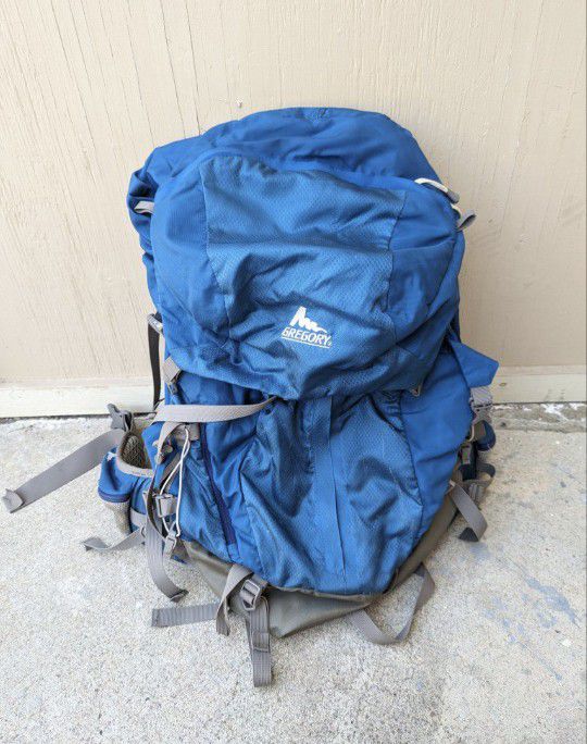Gregory Men Medium Z65 Hiking Backpack 65L Adjustable Waist Hip Pockets REI Baltoro Osprey North Face Expedition Bag Camping Hiking Gear Gossamer Gear