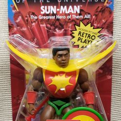 SUN MAN The Greatest Hero of All!- Masters of the Universe RETRO PLAY (2022 MOTU) Action Figure 
 
