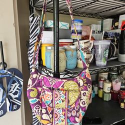 Vera Bradley Quited Purse W Adjustable Strap