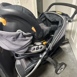 Chico Bravo Stroller And Keyfit30 Carseat 