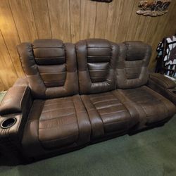 Electric Dual Recliner Sofa