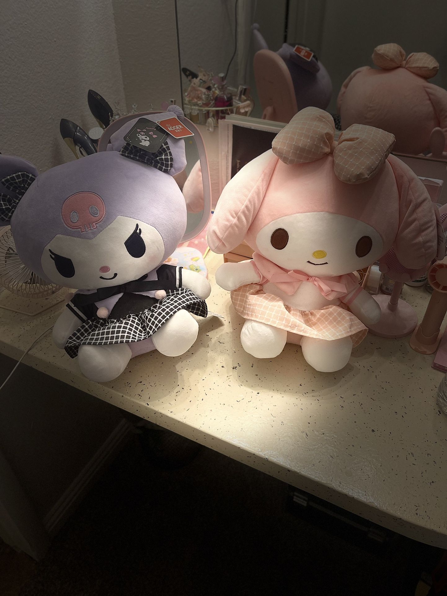 My Melody And Kuromi Plushies 14 In.