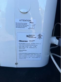 Hisense dehumidifier