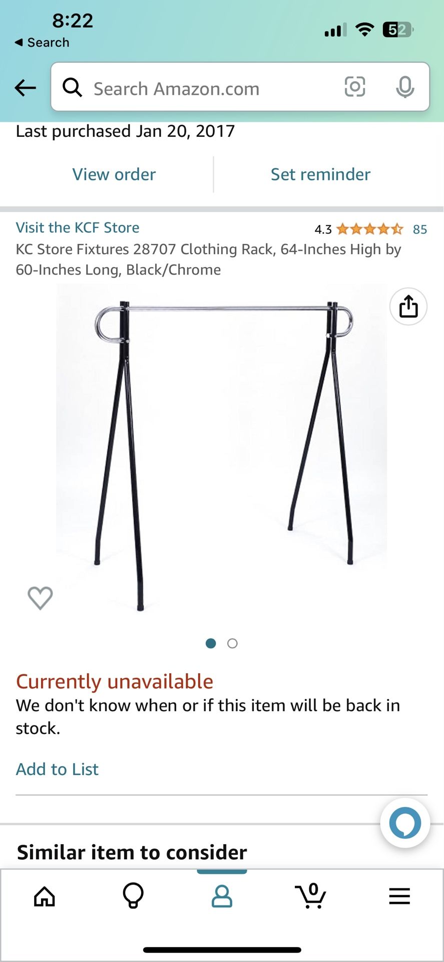 Three Clothing Racks - used