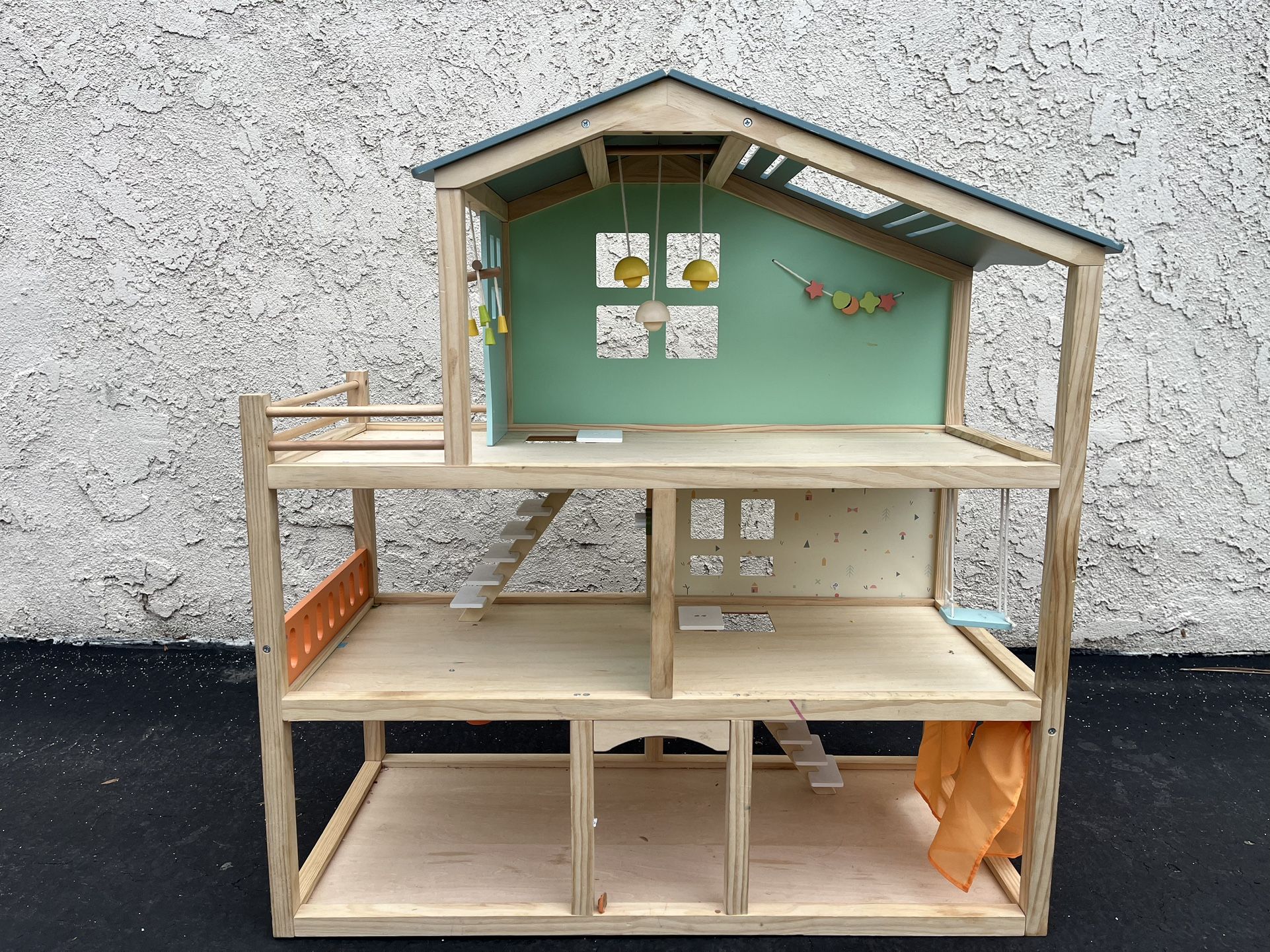 Kids Wooden Doll Play House