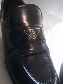 Prada Black Leather Loafers
