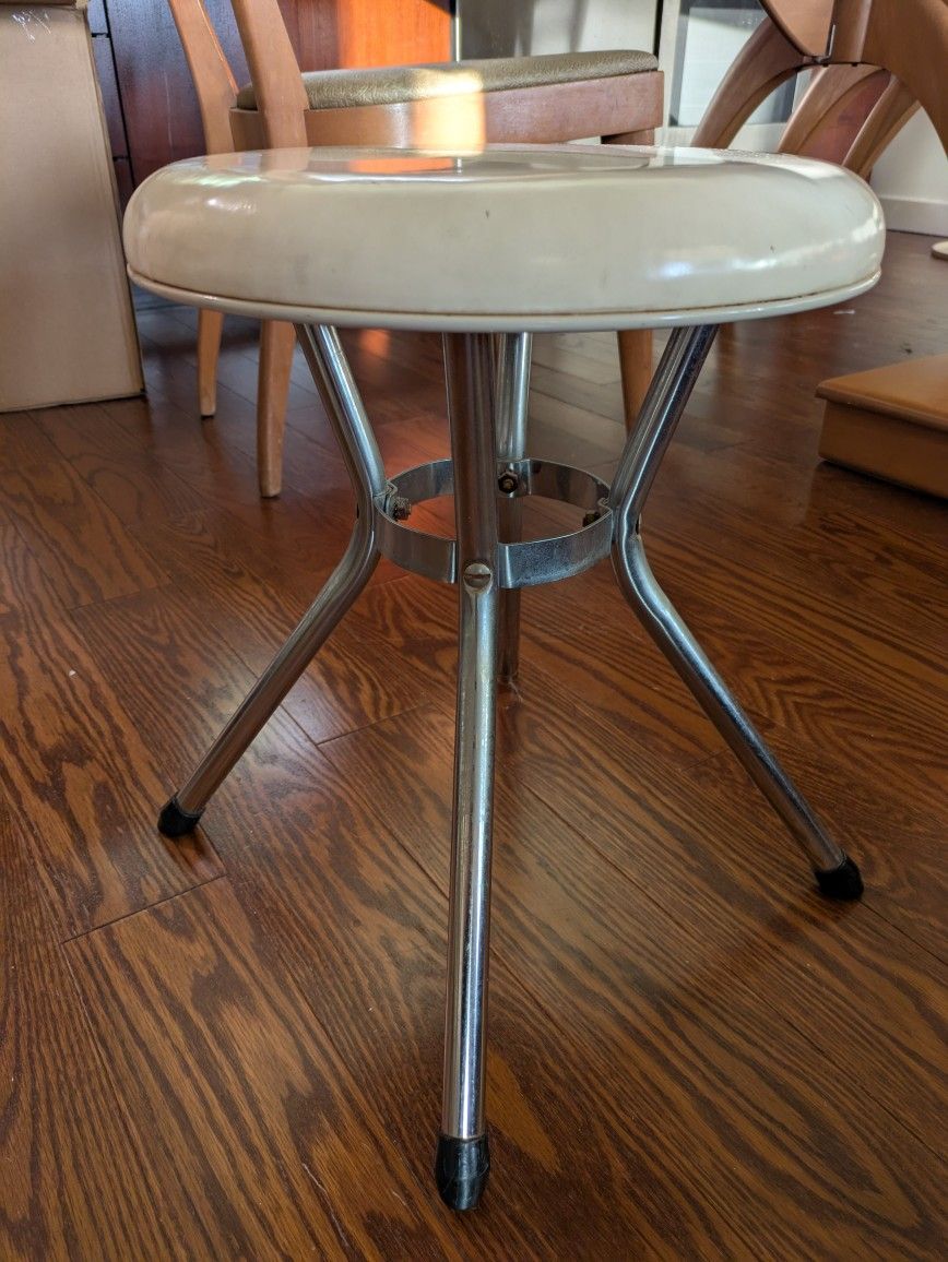 Vintage White Cosco Stool