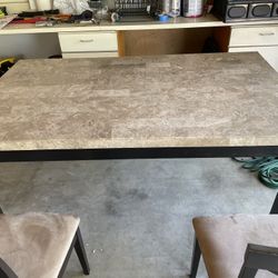 Marble Table And 4 Dining Chairs