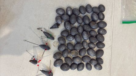 Lead fishing weights