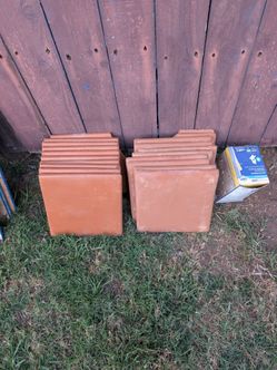 Saltillo tile left side sealed, right side not sealed