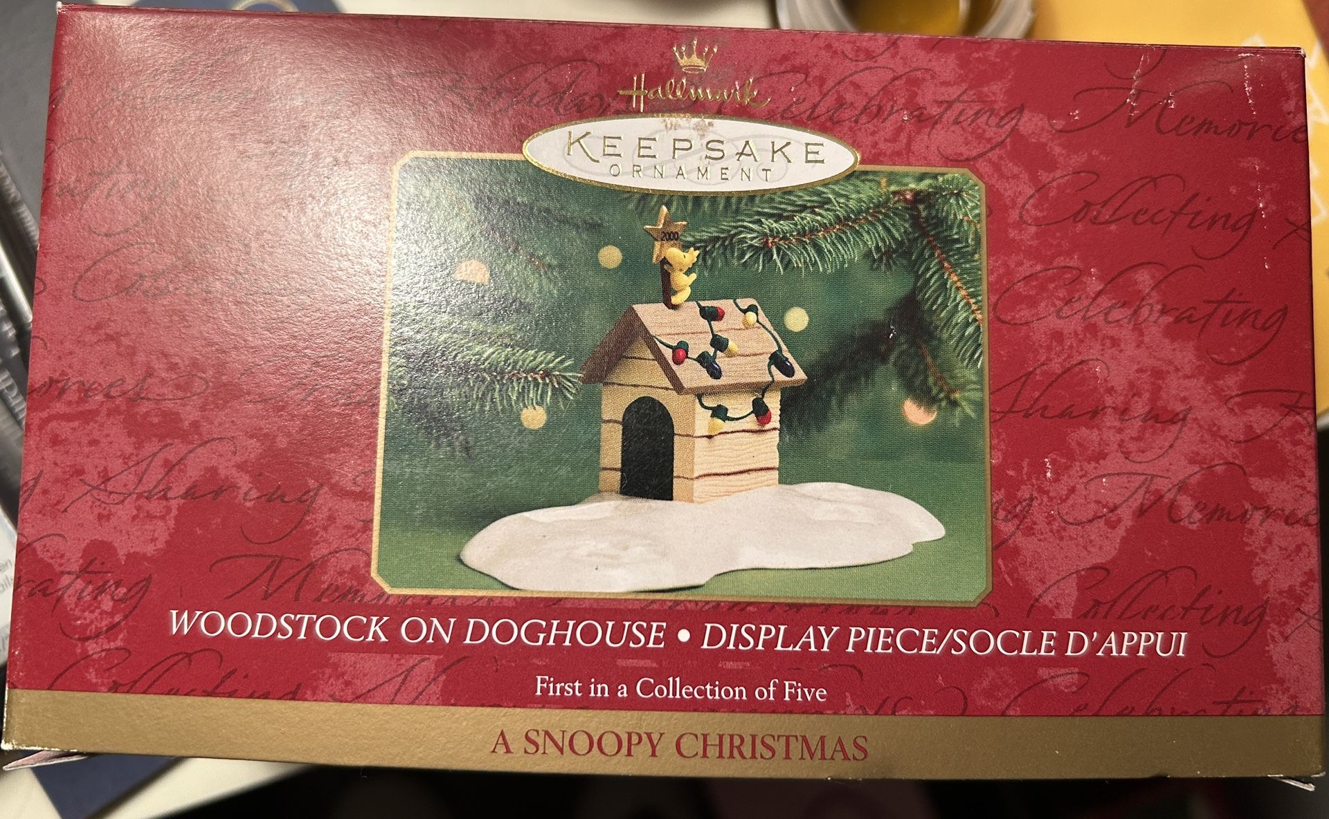 Vintage A Snoopy Christmas 5 Figurine New