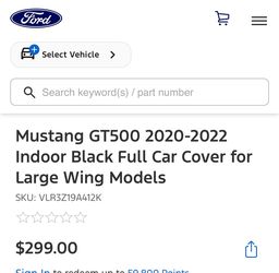 2020 Shelby GT500 Car Cover