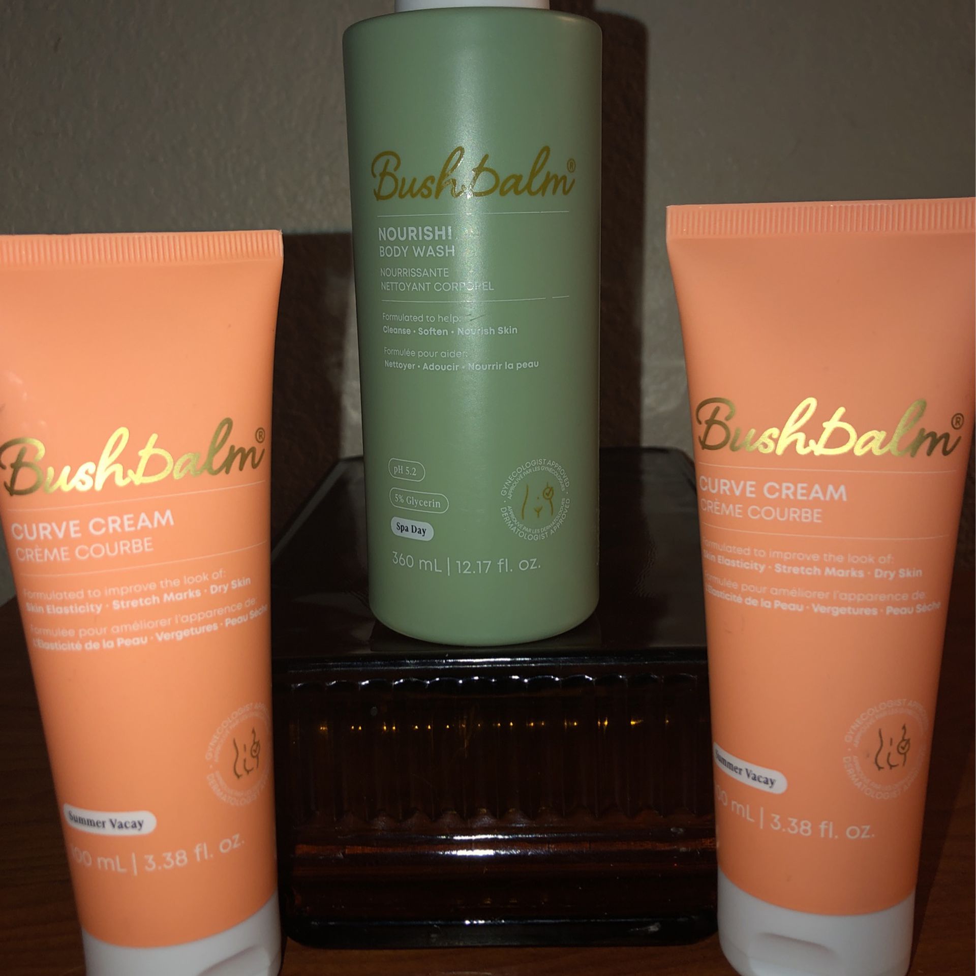 Brand NEW! 🚿    BushBalm - Skin / Body Care Products - Body Wash / Curve Cream (((PENDING PICK UP 5-6:30pm)))