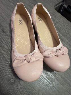Pink flats