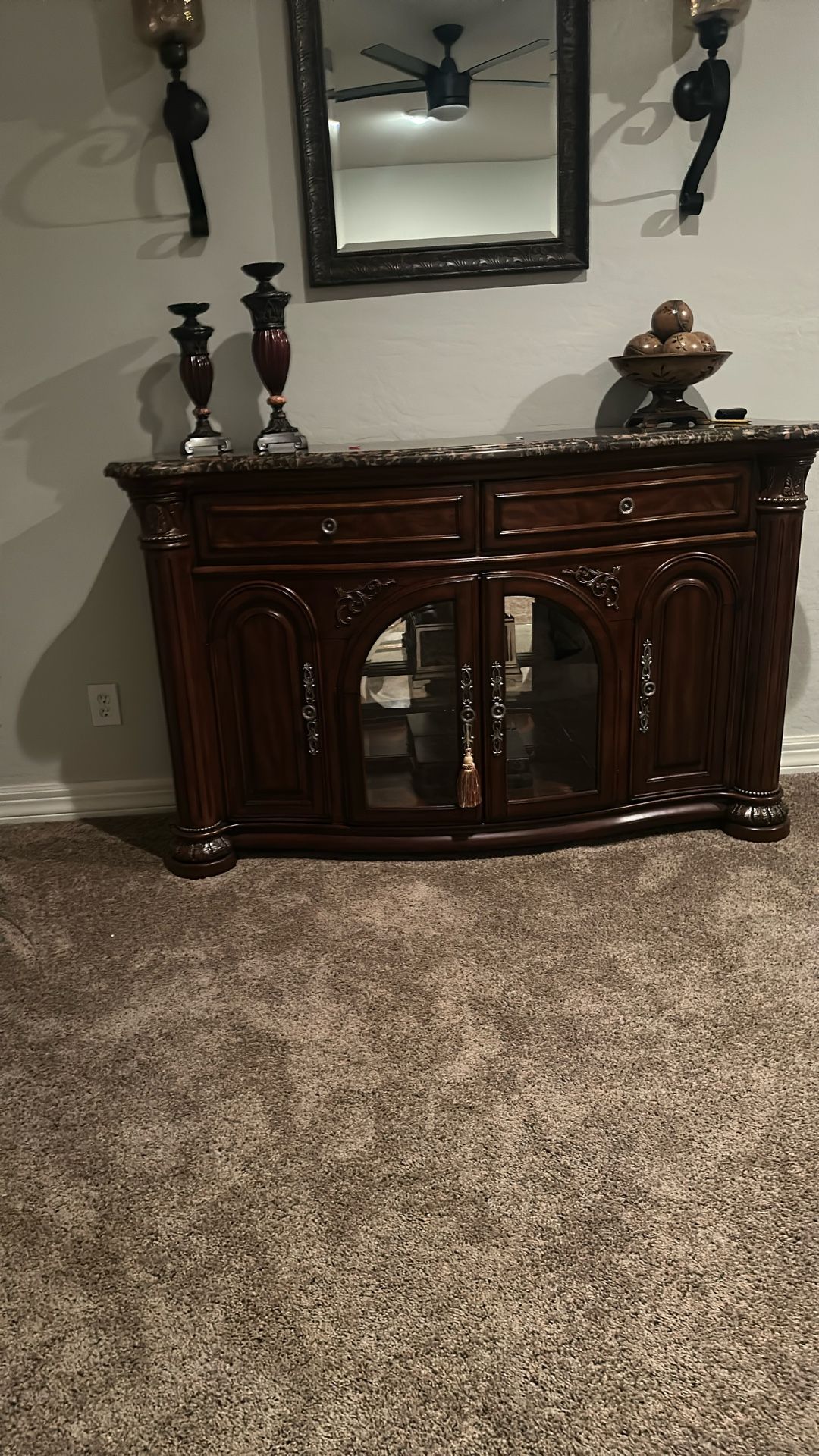 Mirror And Cabinet And Misc