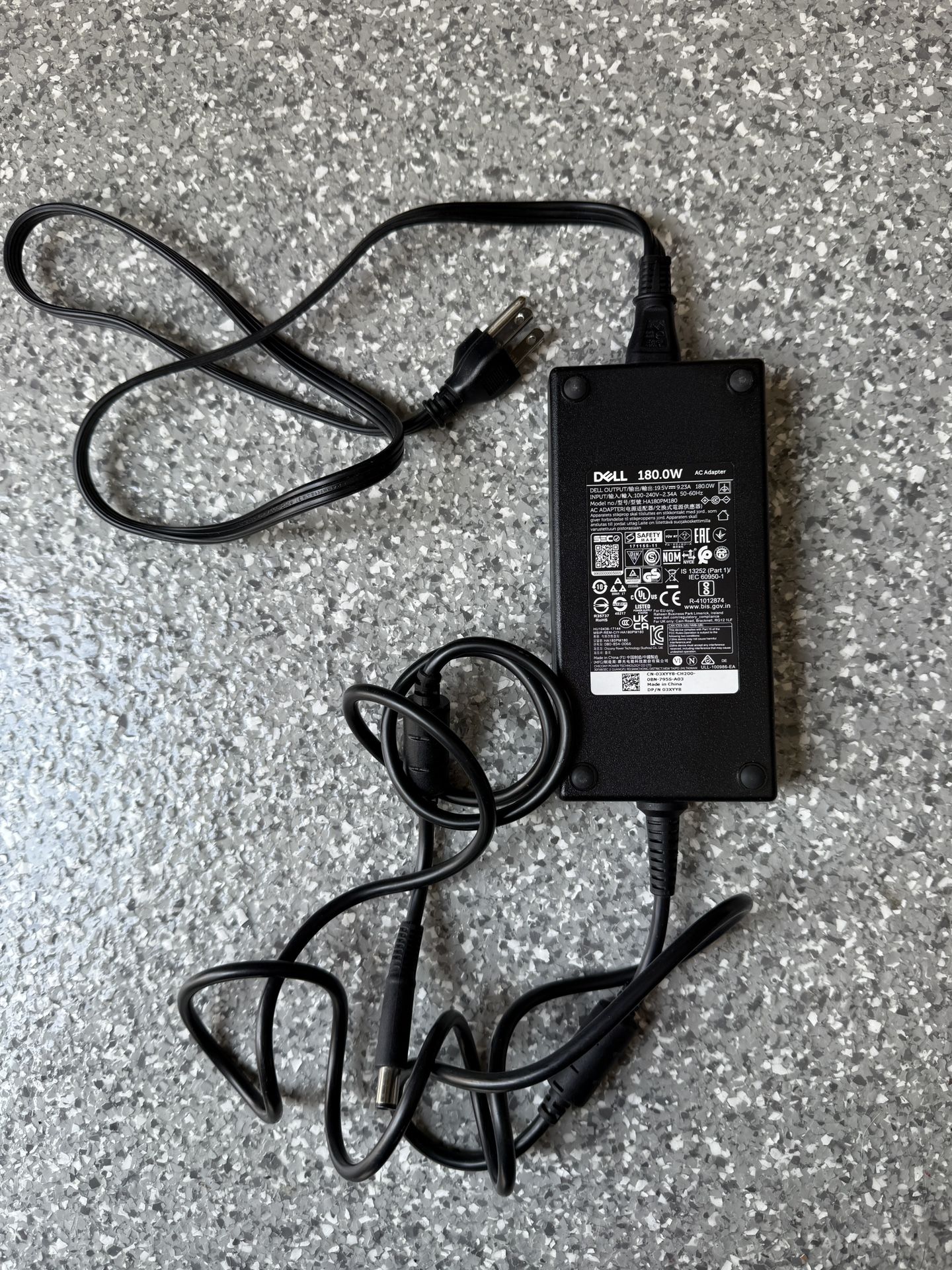 LOT OF 5 GENUINE DELL 180W 19.5V 9.23A AC Adapter