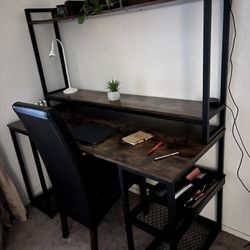 Computer Desk with Monitor Stand