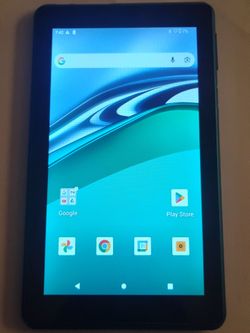TABLET BLUE IN COLOR 7INCH W ANDROID CORD