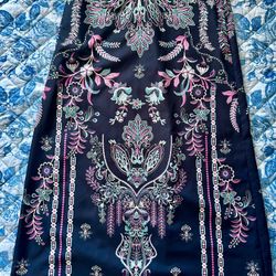 Beautiful New Skirt….Boho Style  (Navy Blue)(size Medium)
