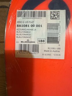 Skis blizzard zero g 105 188