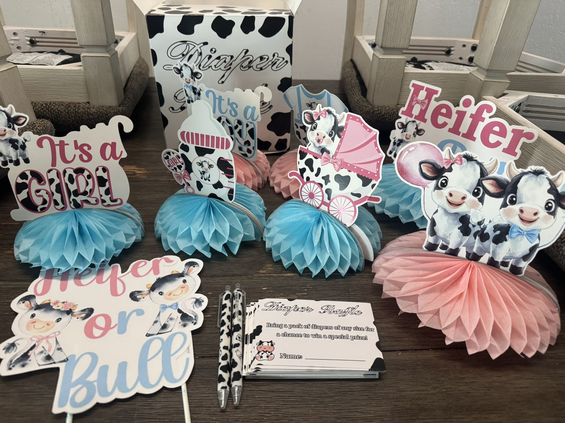 Cow Theme Gender Reveal