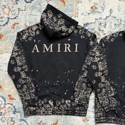 Amiri Bandanna Hoodie size M/L/XL