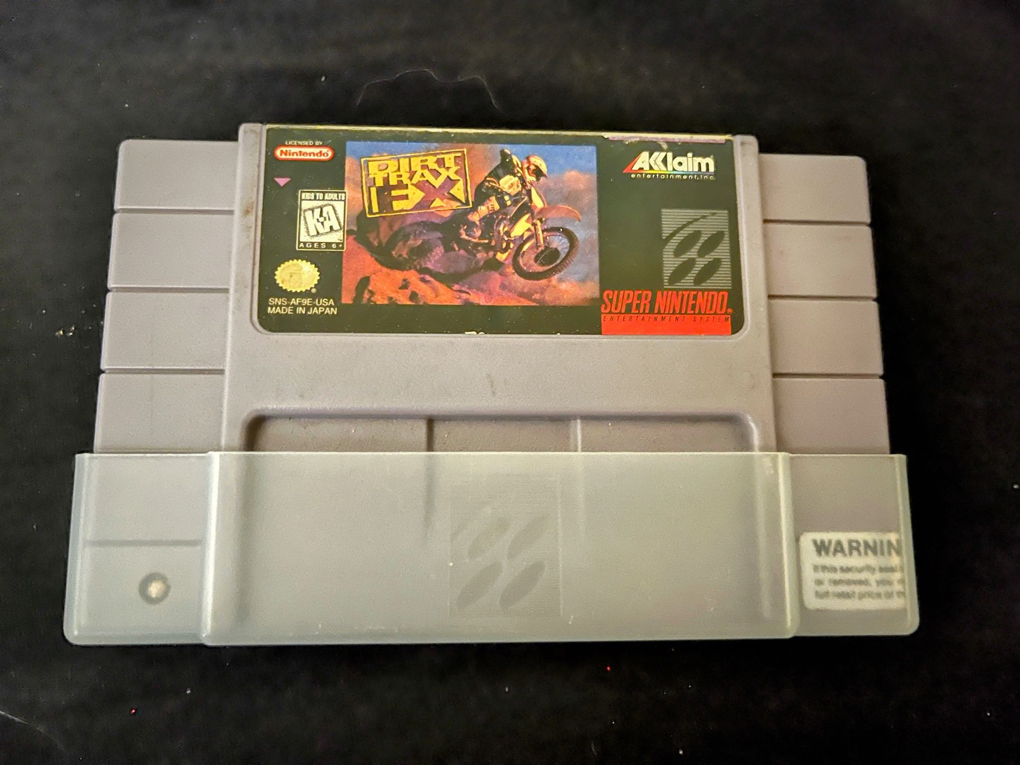 Dirt Trax FX (Super Nintendo, 1995) SNES Authentic Tested Cartridge Only 