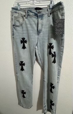 Rebel Vengence Cross Patch jeans size 28