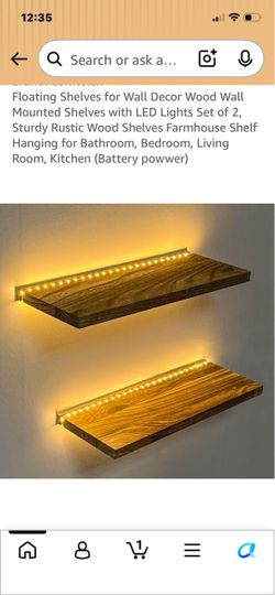 NEW LED FLOATING SHELVES COMES WITH REMOTE CONTROL $20