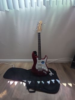 Squier affinity series electric guitar red (Squier strat fender)