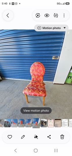 Asian Inspired Patterned Dining Chair