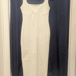 Women's white dress, elegant, perfect for wedding, holiday, NYE, military ball, Made in Turkey.