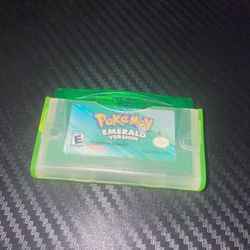 Nintendo Gameboy Advance Pokemon Emerald Authentic New Battery