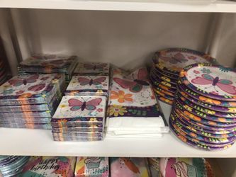 Butterflies party supply set