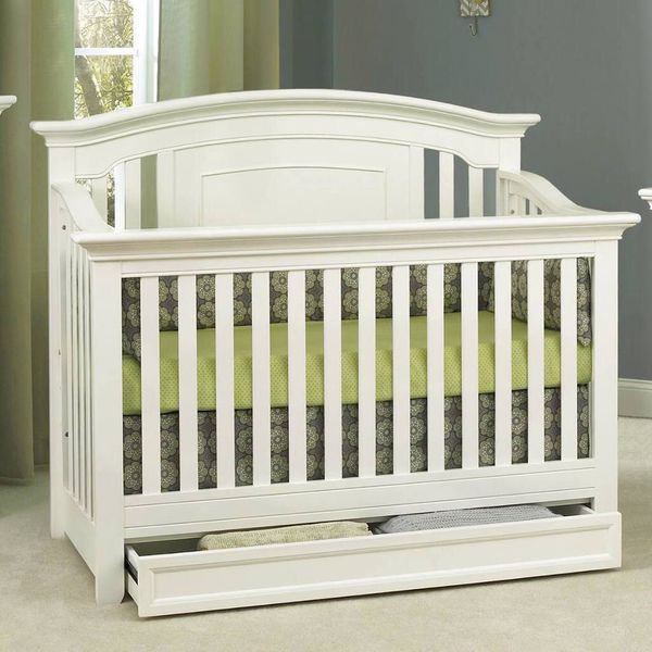 Baby Cache Harbor Collection White Crib With Drawer For Sale In