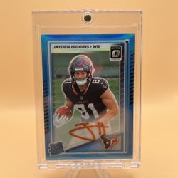2025 Jayden Higgins Optic Rookie Auto/299 Rare Orange Ink🔥