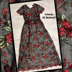 LuLaRoe Deanne2 Maxi Dress XL