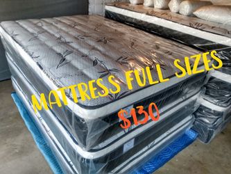 🛏️Mattress Pillow top 🔝
☑️Queen $150
☑️Full $130
☑️Twin $120
☑️King $260
☑️Cal King $260
🚚Delivery Fee $20